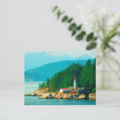 Lighthouse Berg Schilderij Vancouver BC Briefkaart (Staand voorkant)