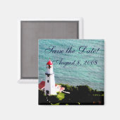 Lighthouse bewaar de datum magneet (Voorkant / Achterkant)