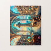 Lighthouse Bibliotheek Oceantoren Leeszaal Legpuzzel (Verticaal)
