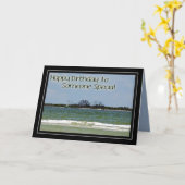 Lighthouse Birthday Kaart (Gele Bloem)