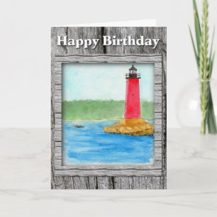 Lighthouse Birthday Kaart