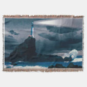 Lighthouse blue blanket deken (Voorkant)
