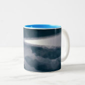 Lighthouse blue mug tweekleurige koffiemok (Voorkant rechts)