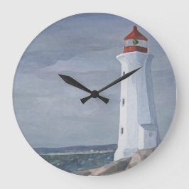 Lighthouse blue reloj grote klok