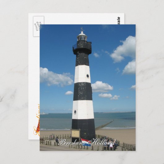 Lighthouse Breskens Holland Briefkaart (Voorkant / Achterkant)