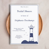 Lighthouse Bridal Shower Uitnodiging