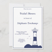 Lighthouse Bridal Shower Uitnodiging (Voorkant)