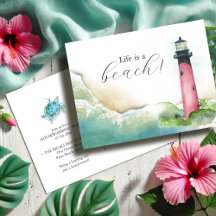 Lighthouse Briefkaarten Housewarming Party nodigt