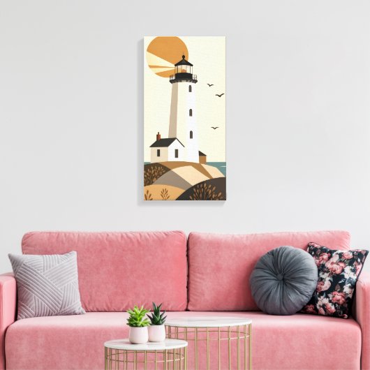 Lighthouse Canvas Afdruk (Insitu (Woonkamer))