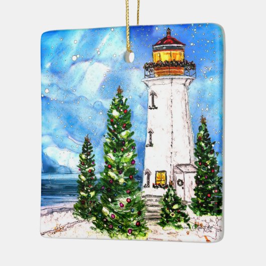 Lighthouse Ceramic Tree Ornament (Links)