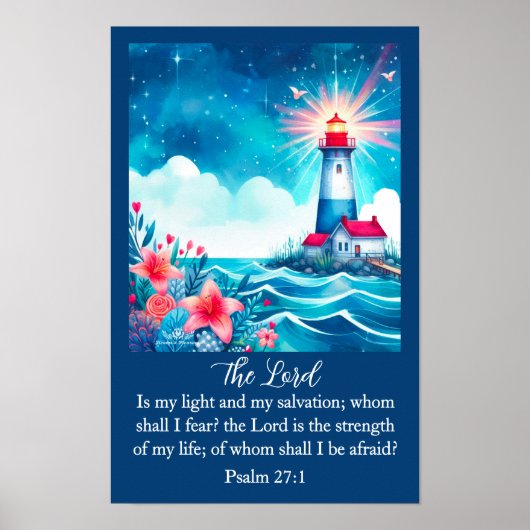 Lighthouse Christian Wall Art Poster (Voorkant)
