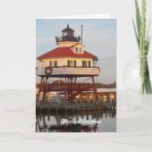 Lighthouse Christmas Wenskaart Feestdagen Kaart (Voorkant)