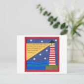 Lighthouse Collage Inspirerend Briefkaart (Staand voorkant)