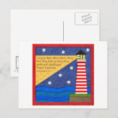 Lighthouse Collage Inspirerend Briefkaart (Voorkant / Achterkant)