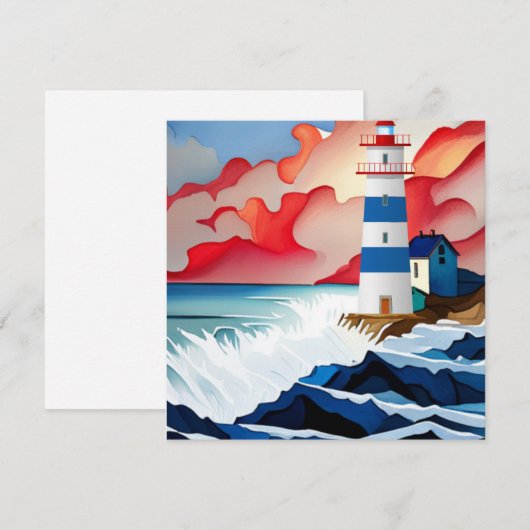 Lighthouse Collectie Bedankkaart (Voorkant / Achterkant)