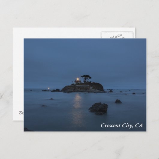 Lighthouse Crescent City, CA Briefkaart (Voorkant / Achterkant)