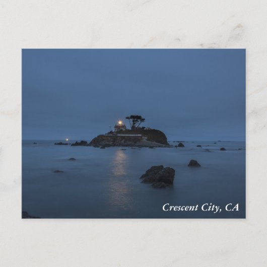 Lighthouse Crescent City, CA Briefkaart (Voorkant)