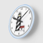 Lighthouse design Wall Clock Ronde Klok (Hoek)