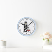 Lighthouse design Wall Clock Ronde Klok (Huis)