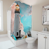 lighthouse douchegordijn (In situ)