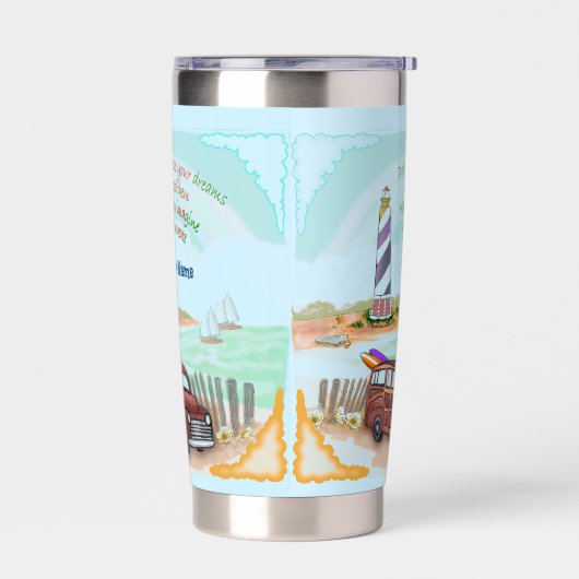 Lighthouse Dreams Geïsoleerde Drinkbeker (Links)