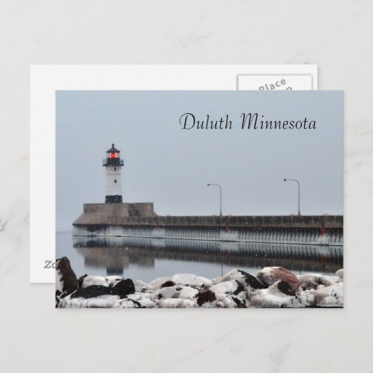 Lighthouse Duluth Minnesota Briefkaart (Voorkant / Achterkant)