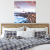 Lighthouse England Canvas Afdruk (Insitu (Slaapkamer))