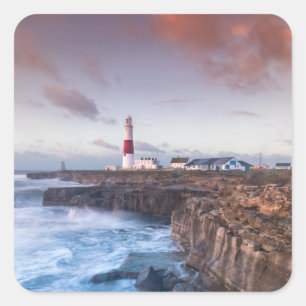 Lighthouse England Vierkante Sticker