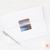 Lighthouse England Vierkante Sticker (Envelop)