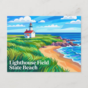 Lighthouse Field State Beach Californië Briefkaart