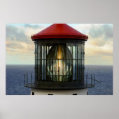 Lighthouse Glass Poster (Voorkant)