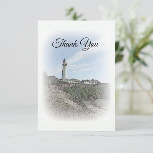 Lighthouse - Hartelijk dank Bedankkaart (Staand voorkant)