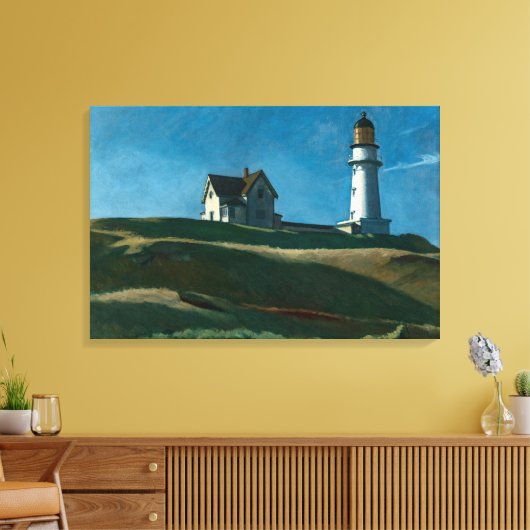 Lighthouse Hill | Edward Hopper | Canvas Afdruk (Insitu (Woonkamer))