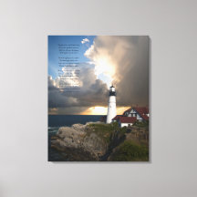 Lighthouse Inspirerend Citaat Verrekend Canvas Dru