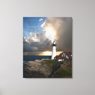 Lighthouse Inspirerend Citaat Verrekend Canvas Dru