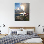 Lighthouse Inspirerend Citaat Verrekend Canvas Dru Afdruk (Insitu (Slaapkamer))