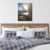 Lighthouse Inspirerend Citaat Verrekend Canvas Dru Afdruk (Insitu (Slaapkamer))