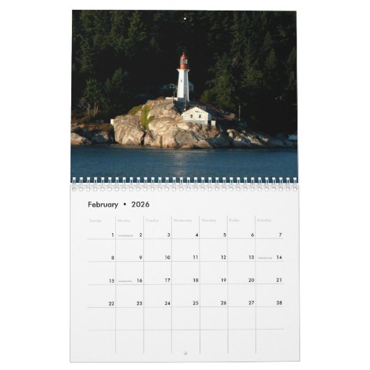 Lighthouse kalender (Feb 2026)