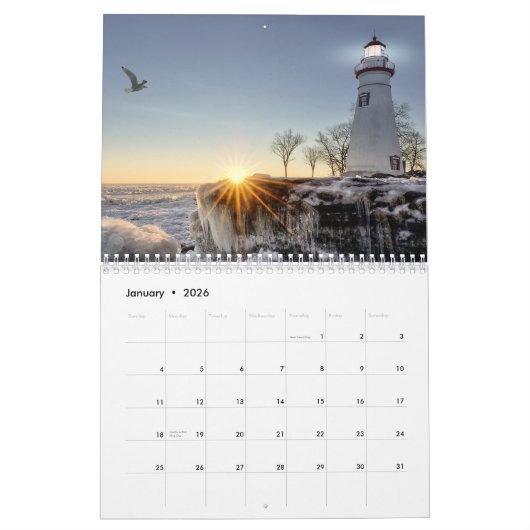 Lighthouse kalender (Jan 2026)