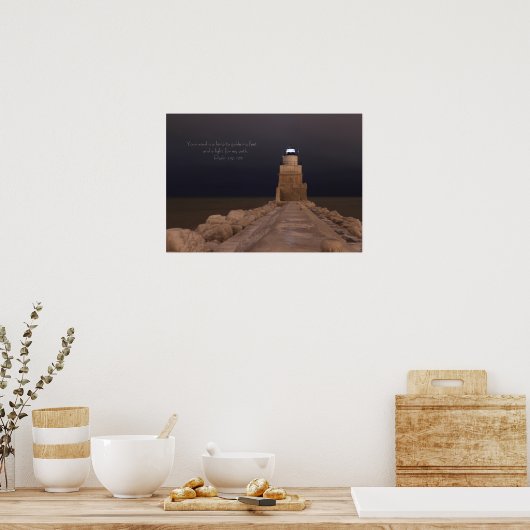 LIghthouse lamp - 7824 Poster (Keuken)