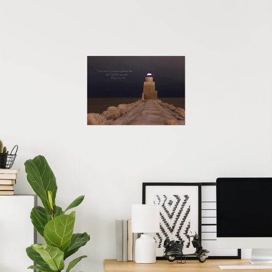 LIghthouse lamp - 7824 Poster (Thuiskantoor)