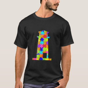 Lighthouse Light House Toren Legpuzzel Autisme Puz T-shirt