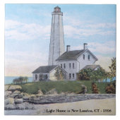 Lighthouse New London CT  Tegeltje (Voorkant)