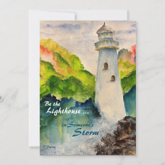 Lighthouse-notitiekaart Bedankkaart