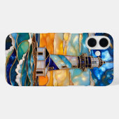 Lighthouse Ocean Phone Case Coastal Sunset (Achterkant (horizontaal))