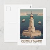 Lighthouse of Alexandria 7 Wonders of the World Briefkaart (Voorkant / Achterkant)