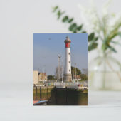Lighthouse of Ouistreham in Frankrijk Briefkaart (Staand voorkant)