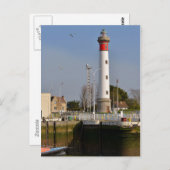Lighthouse of Ouistreham in Frankrijk Briefkaart (Voorkant / Achterkant)
