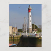 Lighthouse of Ouistreham in Frankrijk Briefkaart (Voorkant)