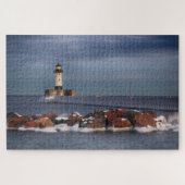 Lighthouse on a Frosty Morning Duluth Minnesota Legpuzzel (Horizontaal)